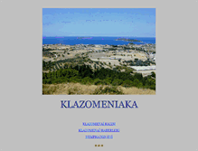 Tablet Screenshot of klazomeniaka.com